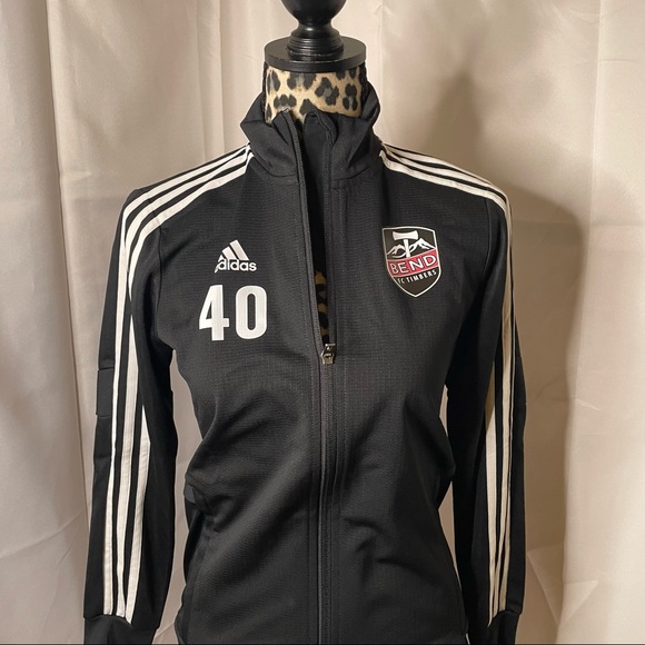 Adidas Boys FC Bend Track Jacket Size M NWT - Picture 4 of 5